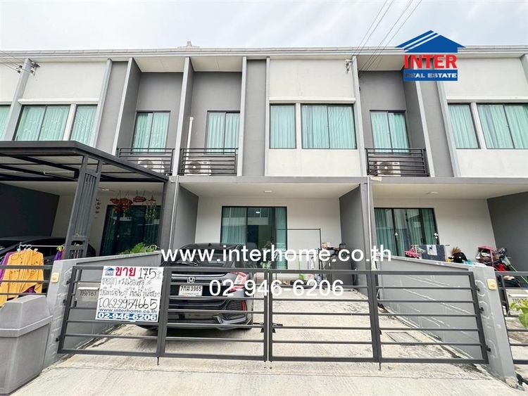 ทาวน์โฮม 2 ชั้น 17.5 ตร.ว. หมู่บ้านพลีโน่ราชพฤกษ์ - แจ้งวัฒนะ ถนนสะพานนนทบุรี-บางบัวทอง ริมคันคลองเกาะเกรียง เมืองปทุมธานี ปทุมธานี