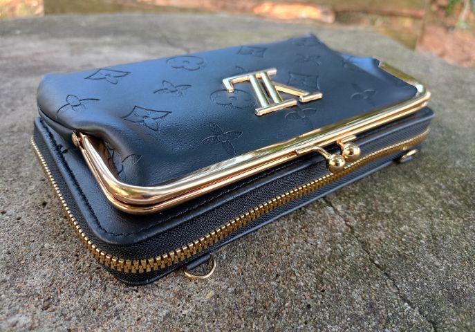 กระเป๋าสตางค์ผู้หญิงใบยาวสีดำ รูปที่ 4