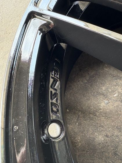 ล้อแม็กขอบ17 LENSO 5รู114 กว้าง7.5 ออฟ38 สีดำเงา ล้อไทย (ล้อทำสีมาใหม่เพื่อความสวยงาม) ไม่มีซ่อม  รูปที่ 8