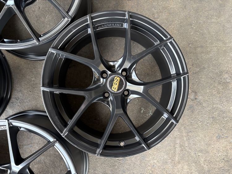 ล้อแม็กขอบ17 ก้านY 4รู100 กว้าง8 ออฟ35 สีดำ (ล้อทำสีมาใหม่เพื่อความสวยงาม) ไม่มีซ่อม รูปที่ 5