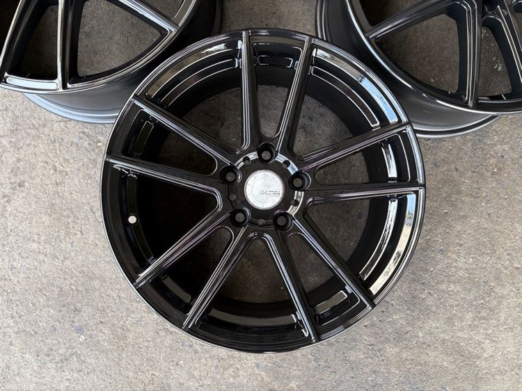 ล้อแม็กขอบ17 5รู114 กว้าง7.5 ออฟ42 สีดำเงา (ล้อทำสีมาใหม่เพื่อความสวยงาม) ไม่มีซ่อม รูปที่ 4