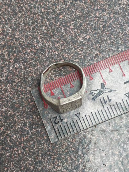 แหวนมงคลเงินแท้ งานนอกงานเก่า หายากมาก หลักร้อยพอครับ รูปที่ 11