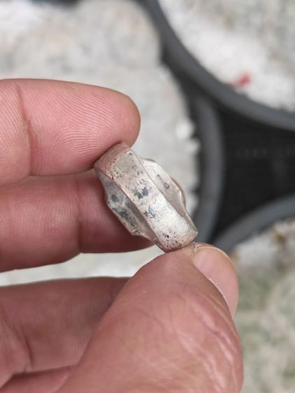 แหวนมงคลเงินแท้ งานนอกงานเก่า หายากมาก หลักร้อยพอครับ รูปที่ 6