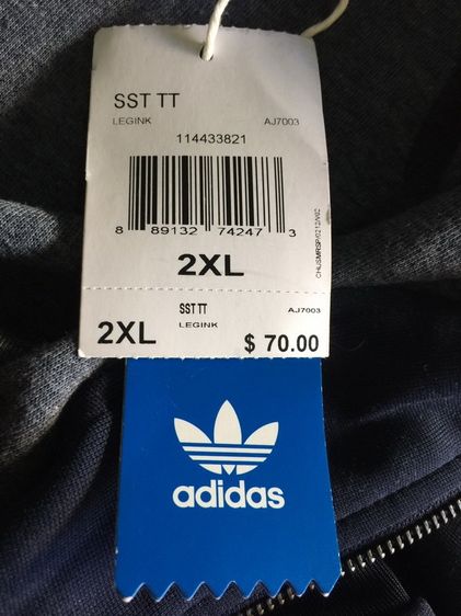 Adidas Originals Superstar Track Jacket Men's 2XL  มือ1 FROM  USA รูปที่ 16