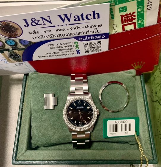 Rolex Oyster Perpetual Boy 31mm หน้าดำ กล่องใบครบ รูปที่ 6