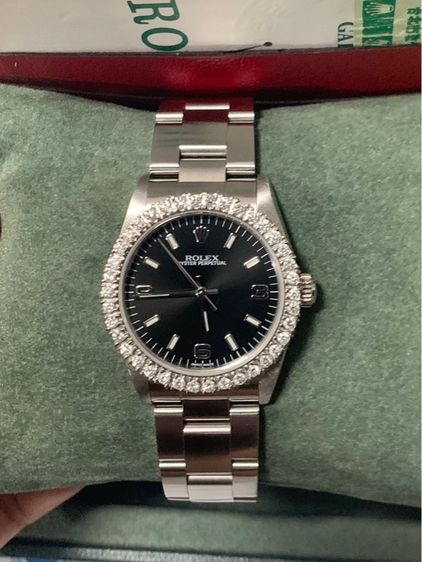Rolex Oyster Perpetual Boy 31mm หน้าดำ กล่องใบครบ