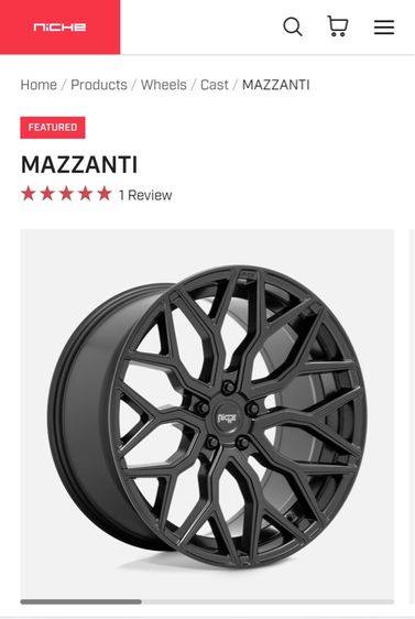  niche mazzati 19” 5-112 ล้อใหม่ ล้อแท้ usa ( ขายเป็นชุด 4 วง) รูปที่ 7