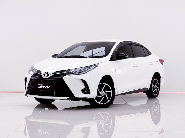 Toyota Yaris ATIV 2021 1.2 Sport Sedan เบนซิน ไม่ติดแก๊ส เกียร์อัตโนมัติ ขาว