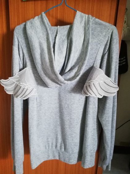 3ตัว 3 แบบ เสื้อคลุม เสื้อกันหนาวผ้าหนา เสื้อคลุมมีปึก (สีเทาของใหม่) 3 ตัว 3 แบบ  รูปที่ 13