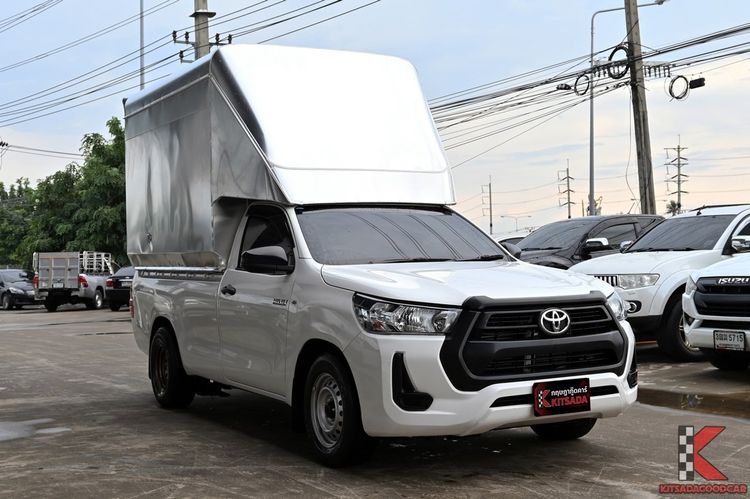 Toyota Hilux Revo 2023 2.4 Entry Pickup ดีเซล ไม่ติดแก๊ส เกียร์ธรรมดา ขาว