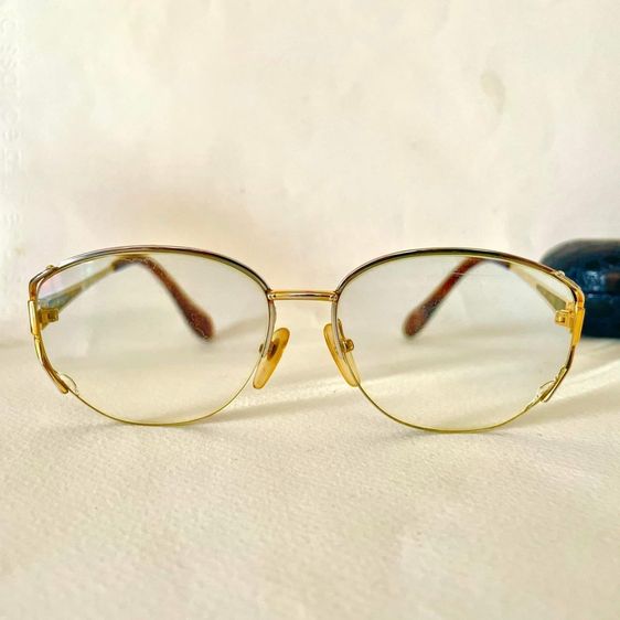 Yves Saint Laurent YSL. กรอบแว่นตาแบรนด์แท้ หุ้มทอง 14k. รูปที่ 5