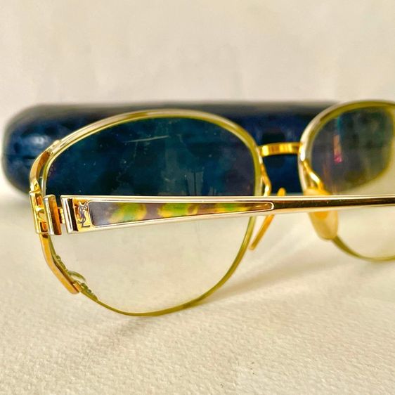 Yves Saint Laurent YSL. กรอบแว่นตาแบรนด์แท้ หุ้มทอง 14k. รูปที่ 13