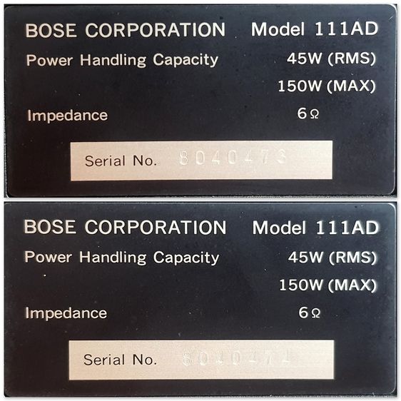 Bose 111AD ลำโพงฟูลเรนจ์ระดับพรีเมียม + แอมป์ Bose 2705mx + ขาตั้ง Bose SS-C1 SPR โบส BOSE รูปที่ 8