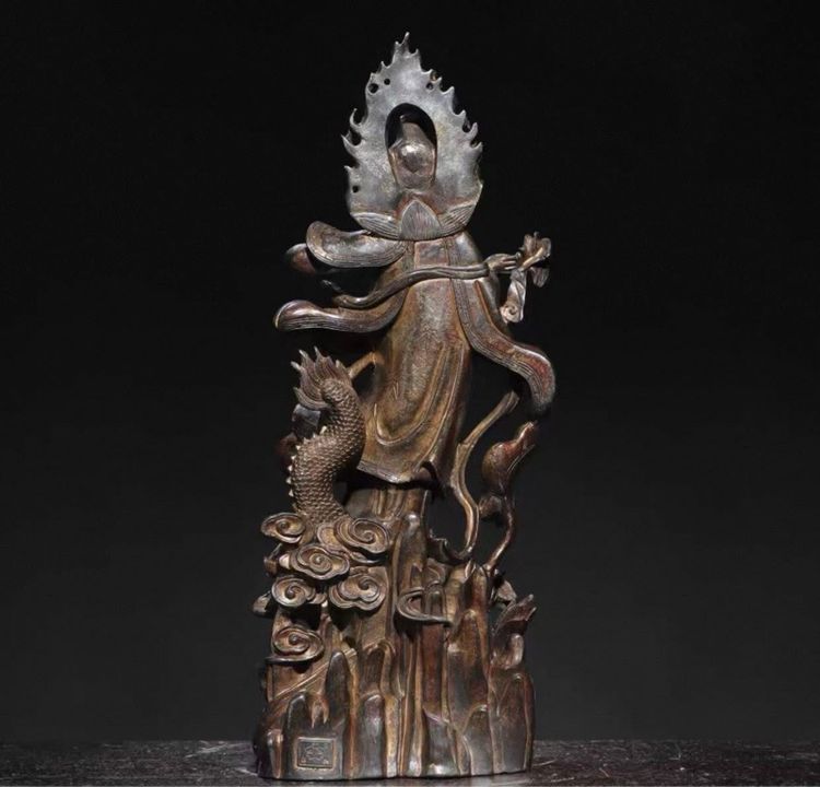 🕉️ พระพุทธรูปยืน“พระแม่สาจีหลง”เก่า เจ้าแม่กวนอิมเก้ากรแห่งทะเลจีนใต้ รูปที่ 3