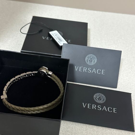 กำไล Versace La Medusa Leather Bracelet รูปที่ 4
