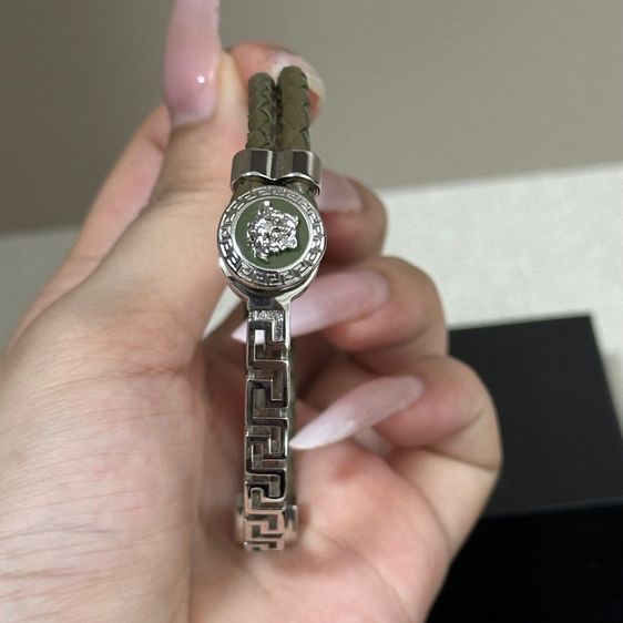 กำไล Versace La Medusa Leather Bracelet รูปที่ 5