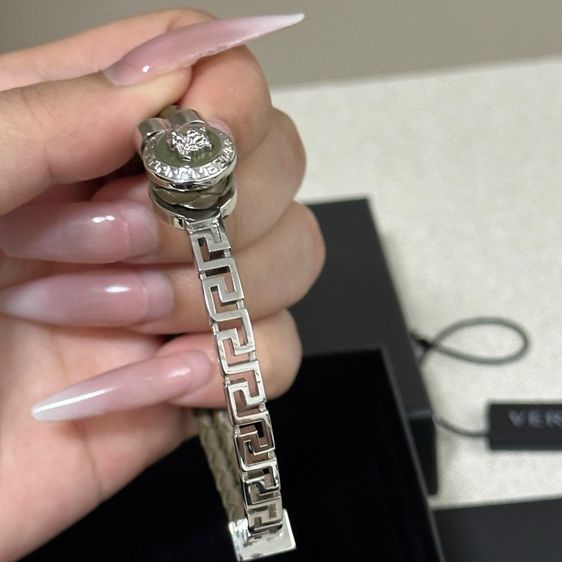 กำไล Versace La Medusa Leather Bracelet รูปที่ 8