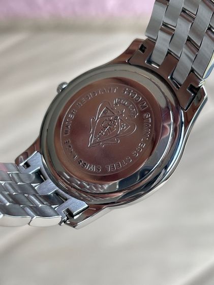 GUCCI 5500M 34 mm White Dial Swiss Quartz Steel Swiss Watch รูปที่ 14