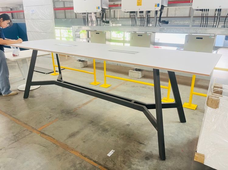 Modern High Bench Table with metal frame รูปที่ 6