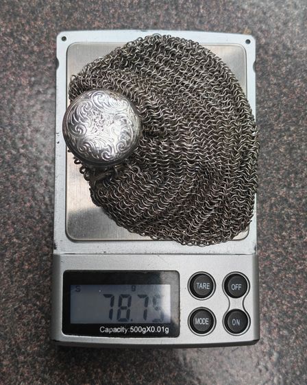 Coin Purse ถุงใส่เหรียญใส่ของเงินแท้ งานนอกงานเก่า หายากมากๆ ราคาแบ่งปันครับ รูปที่ 10