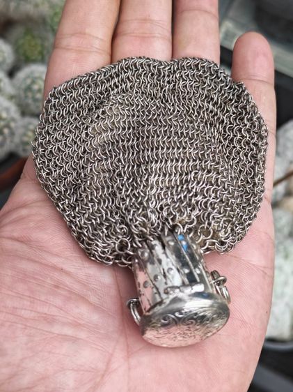 Coin Purse ถุงใส่เหรียญใส่ของเงินแท้ งานนอกงานเก่า หายากมากๆ ราคาแบ่งปันครับ รูปที่ 2