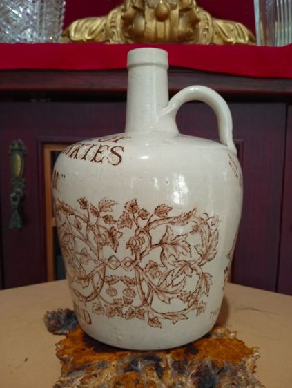 อังกฤษ..ขวดวิสกี้ my queen เนื้อเซรามิคโบราณสภาพเยี่ยม รูปที่ 12