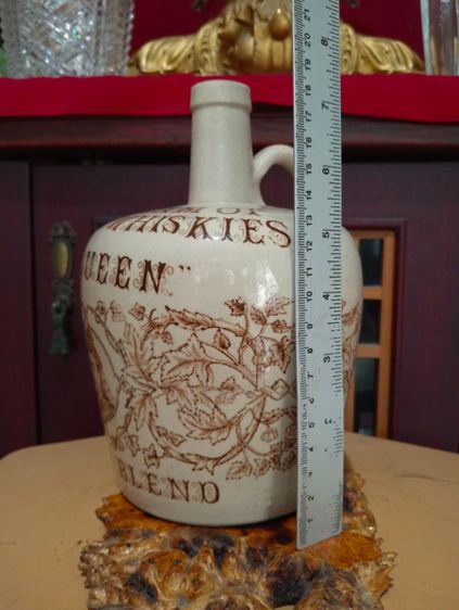 อังกฤษ..ขวดวิสกี้ my queen เนื้อเซรามิคโบราณสภาพเยี่ยม รูปที่ 5