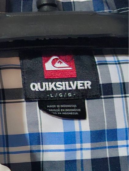 เสื้อเชิ้ต Quiksilver ของแท้ (เลือกแบบได้) แขนสั้น ลายตาราง ใส่สบาย งานแบรนด์สตรีทแท้ รูปที่ 2
