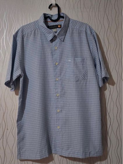 เสื้อเชิ้ต Quiksilver ของแท้ (เลือกแบบได้) แขนสั้น ลายตาราง ใส่สบาย งานแบรนด์สตรีทแท้ รูปที่ 3