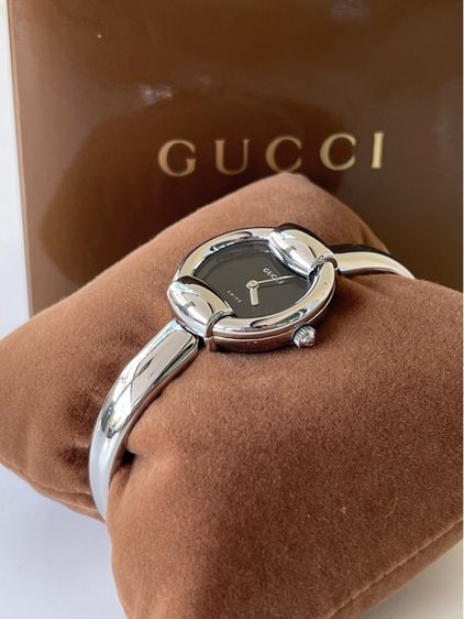 GUCCI 1400L Vintage Watch Ladies 26 mm Black Dial Quartz Swiss Made รูปที่ 3