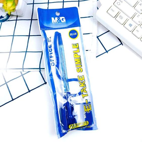 ปากกาตั้งโต๊ะ สีน้ำเงิน รูปที่ 2