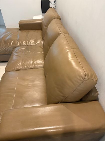 ขายโซฟาหนังแท้ตัว L ของ Jas sofa รุ่น Prado สีน้ำตาล Olive รูปที่ 4