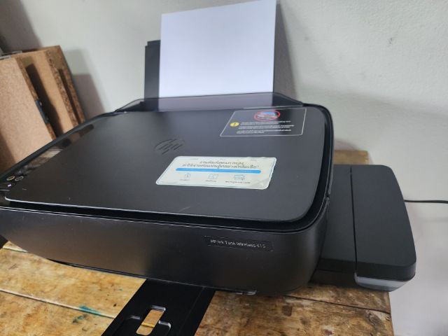 ปริ้นเตอร์ hp 415 wifi2 ระบบ เป็นแท็งค์หมึกแล้ว เติมสีได้ตลอด เครื่องสภาพดี การทำงานปกติ ปริ้นครบทุกสี ทุกระบบพร้อมใช้งาน