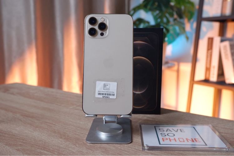 256 GB iPhone 12 Promax 256GB สี Gold เครื่องสวย ราคาเพียง 13,500.- มีประกันร้าน 60วัน