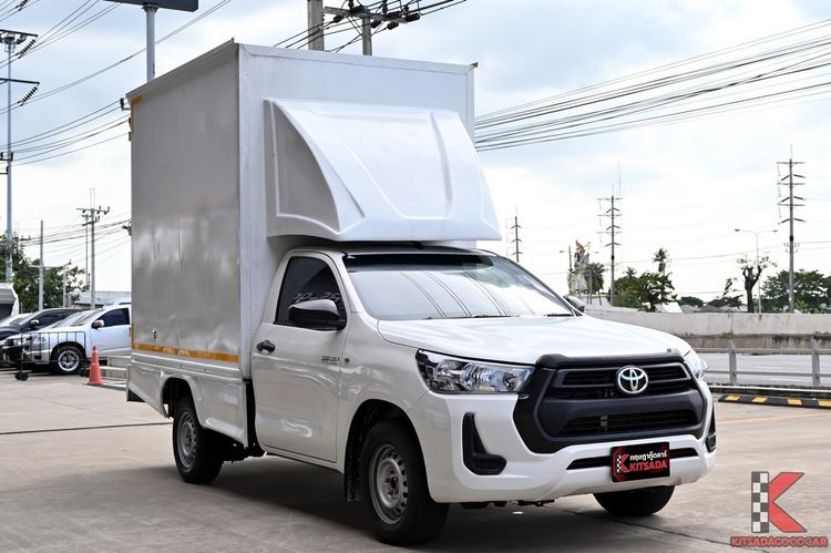 Toyota Hilux Revo 2022 2.4 Entry Pickup ดีเซล ไม่ติดแก๊ส เกียร์อัตโนมัติ ขาว