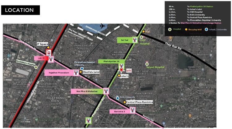 📣(เจ้าของขายเอง)ขายที่ดิน 1 ไร่ ติดถนนพหลโยธิน ใกล้รถไฟฟ้าสถานีพหลฯ59📣 รูปที่ 2