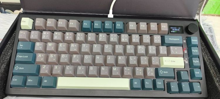 คีย์บอร์ด SARU Neptune76 (KX76) Gasket Mount Hot-Swap Knob TFT Screen ครบกล่อง รูปที่ 4