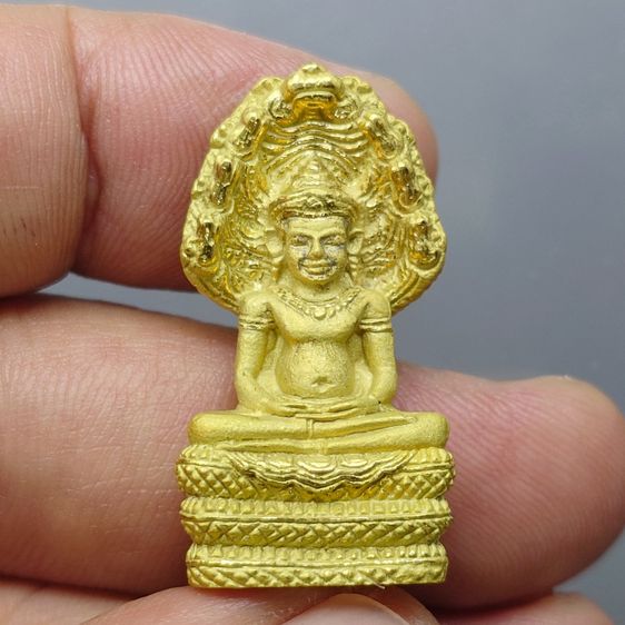 พระนาคปรก หลวงพ่อศิลา รุ่นมรดกโลก เนื้อกะหลั่ยทอง พิมพ์ใหญ่ พุทธาภิเษก วัดบวรนิเวศวิหาร โดย สมเด็จพระสังฆราช ญสส เป็นประธานในพิธี ออกวัด รูปที่ 3