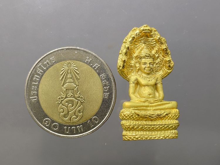 พระนาคปรก หลวงพ่อศิลา รุ่นมรดกโลก เนื้อกะหลั่ยทอง พิมพ์ใหญ่ พุทธาภิเษก วัดบวรนิเวศวิหาร โดย สมเด็จพระสังฆราช ญสส เป็นประธานในพิธี ออกวัด รูปที่ 8