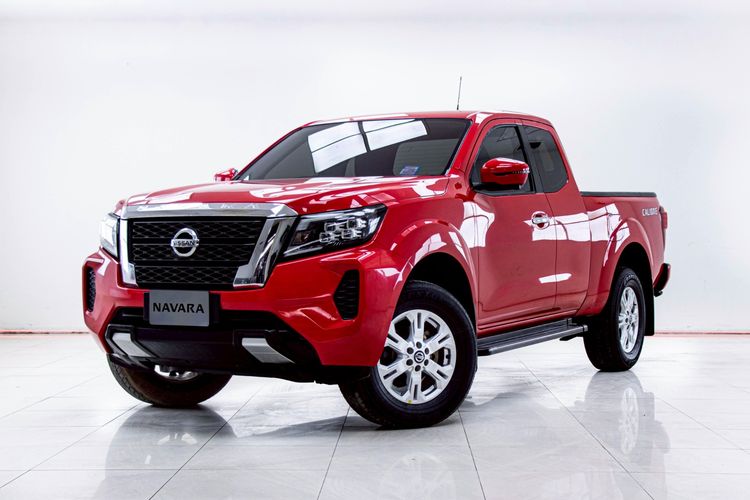 Nissan Navara 2022 2.3 Calibre E Pickup ดีเซล ไม่ติดแก๊ส เกียร์ธรรมดา แดง รูปที่ 4