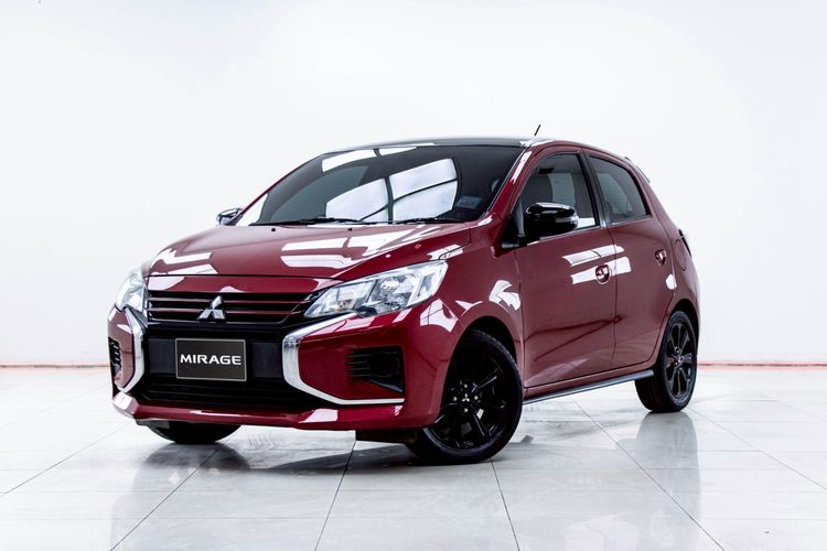 Mitsubishi Mirage 2021 1.2 GLX Sedan เบนซิน ไม่ติดแก๊ส เกียร์อัตโนมัติ แดง รูปที่ 4