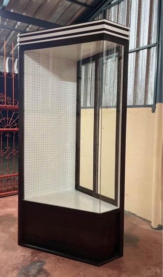 ตู้โชว์หุ่นเข้ามุมไม้สักวินเทจ  รูปที่ 4