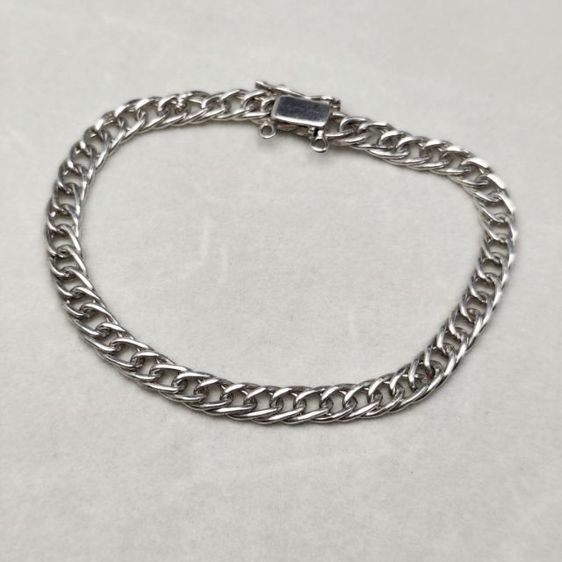 🔖ข้อมือเงินแท้ 925 หนาๆตันๆ ตะขอแข็งแรง งานสวยมากๆ งานต่างประเทศ รูปที่ 8