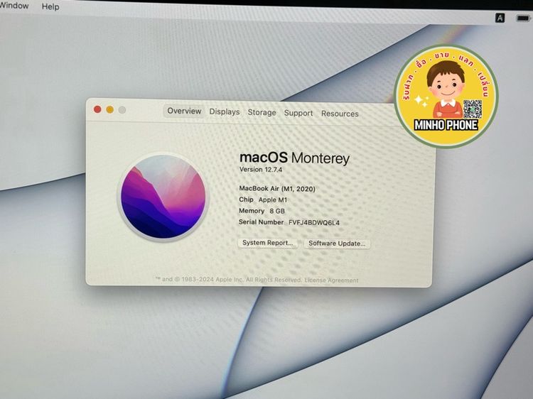 Macbook Air M1 2020 256GB สีเทาสเปซเกรย์ รูปที่ 7