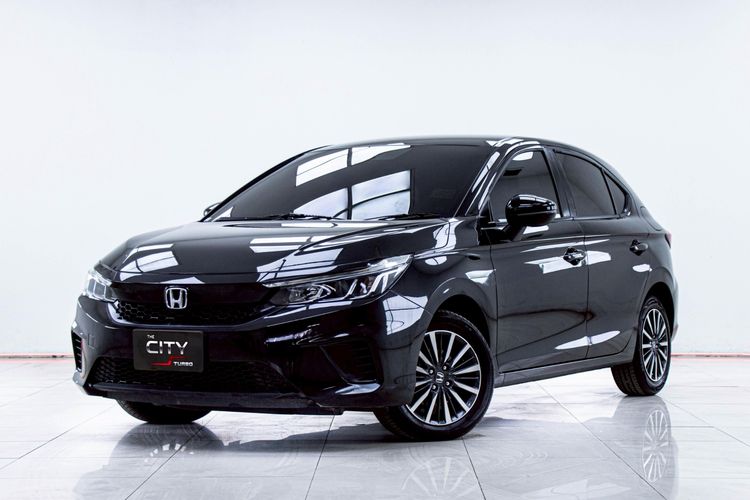 Honda City 2021 1.0 SV Sedan เบนซิน ไม่ติดแก๊ส เกียร์อัตโนมัติ ดำ รูปที่ 4