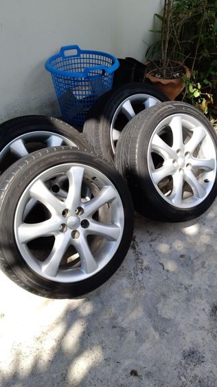 ล้อพร้อมยางtoyota wish ขนาด5รู100ขอบ17