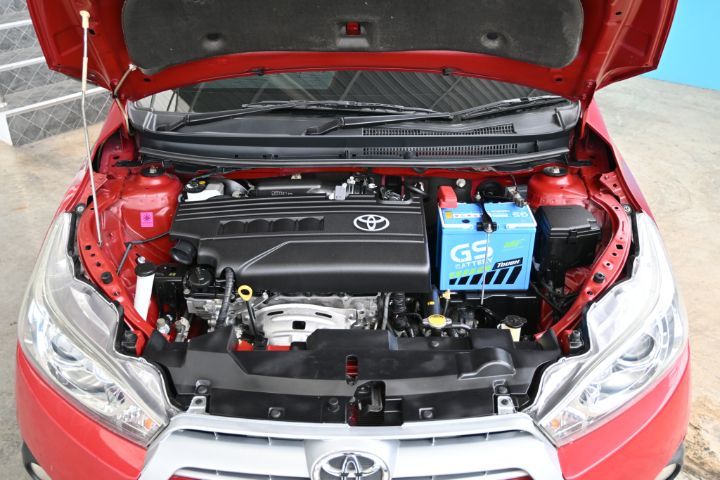 Toyota Yaris 2016 1.2 G Sedan เบนซิน เกียร์อัตโนมัติ แดง รูปที่ 4
