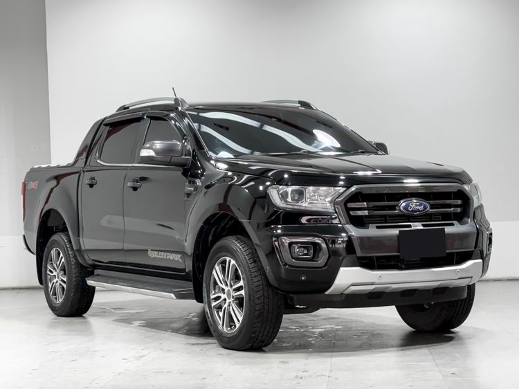 Ford Ranger 2020 2.0 Wildtrak 4WD Pickup ดีเซล เกียร์อัตโนมัติ ดำ รูปที่ 2