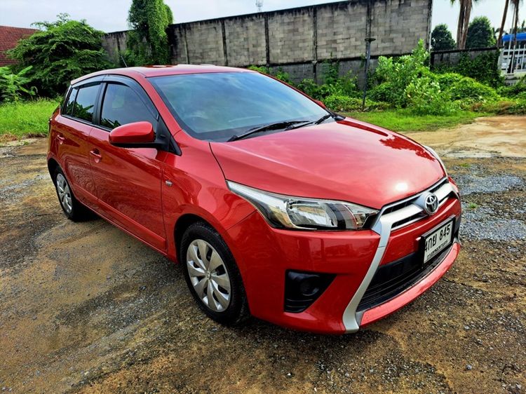 Toyota Yaris 2015 1.2 E Sedan เบนซิน ไม่ติดแก๊ส เกียร์อัตโนมัติ แดง รูปที่ 3