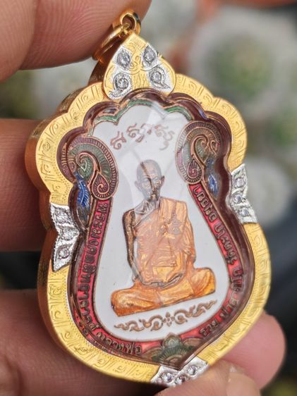 เหรียญไตรมาส ๕๙ ๙๕ หลวงพ่อรวย วัดตะโก เนื้อทองแดงลงยาขาว กรรมการ ปี ๒๕๕๙ เลี่ยมกรอบทองคำแท้ ราคาแบ่งปันครับ รูปที่ 6